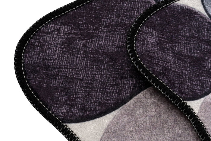 Mijölnir Juego de alfombras de baño Circle - Purple